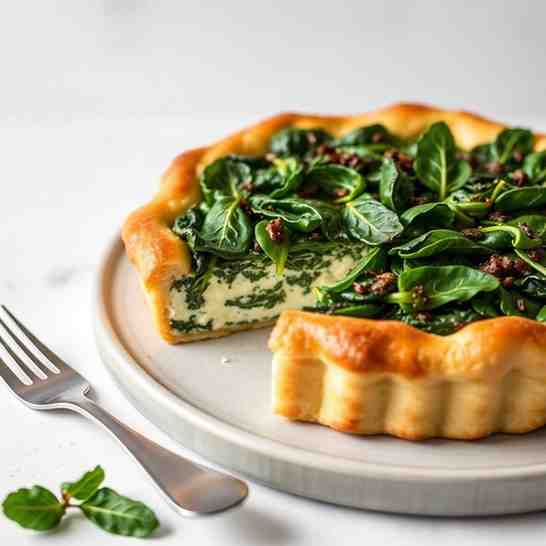 Easy Ricotta Cheese Pie - Swiss Chard Recipe